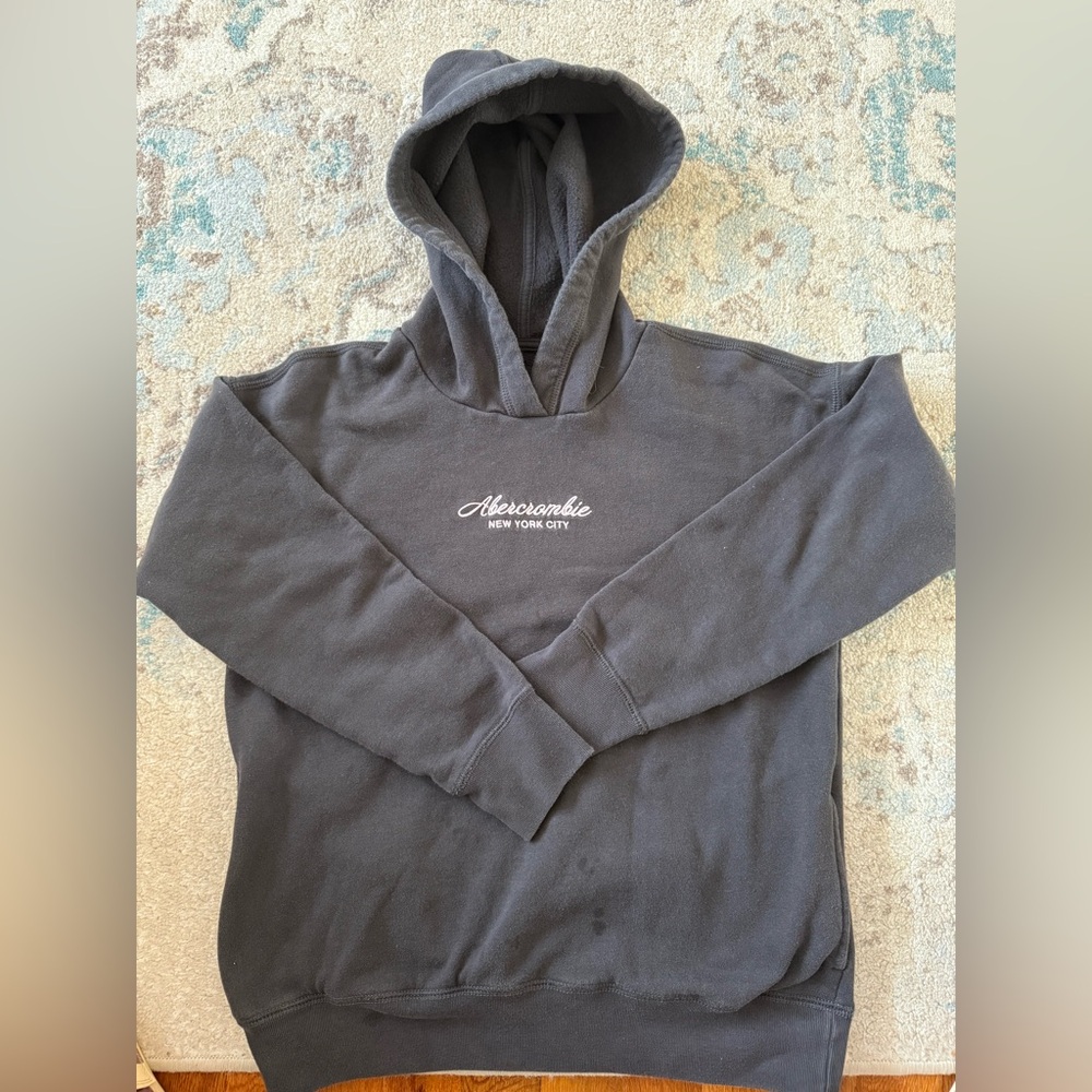 Abercrombie Girl’s Charcoal Gray Hoodie Sweatshirt